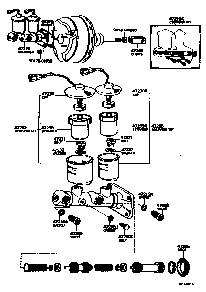 4702 — BRAKE MASTER CYLINDER