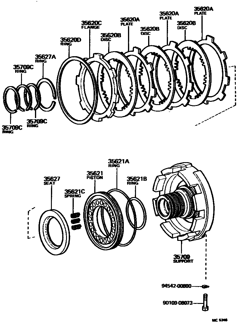 3508 — CENTER SUPPORT & PLANETARY SUN GEAR (ATM)