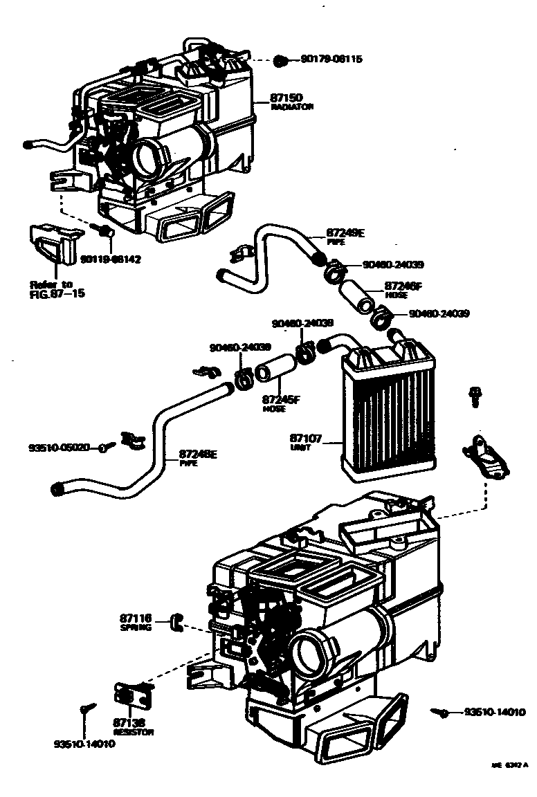 8712 — HEATING & AIR CONDITIONING - HEATER UNIT & BLOWER