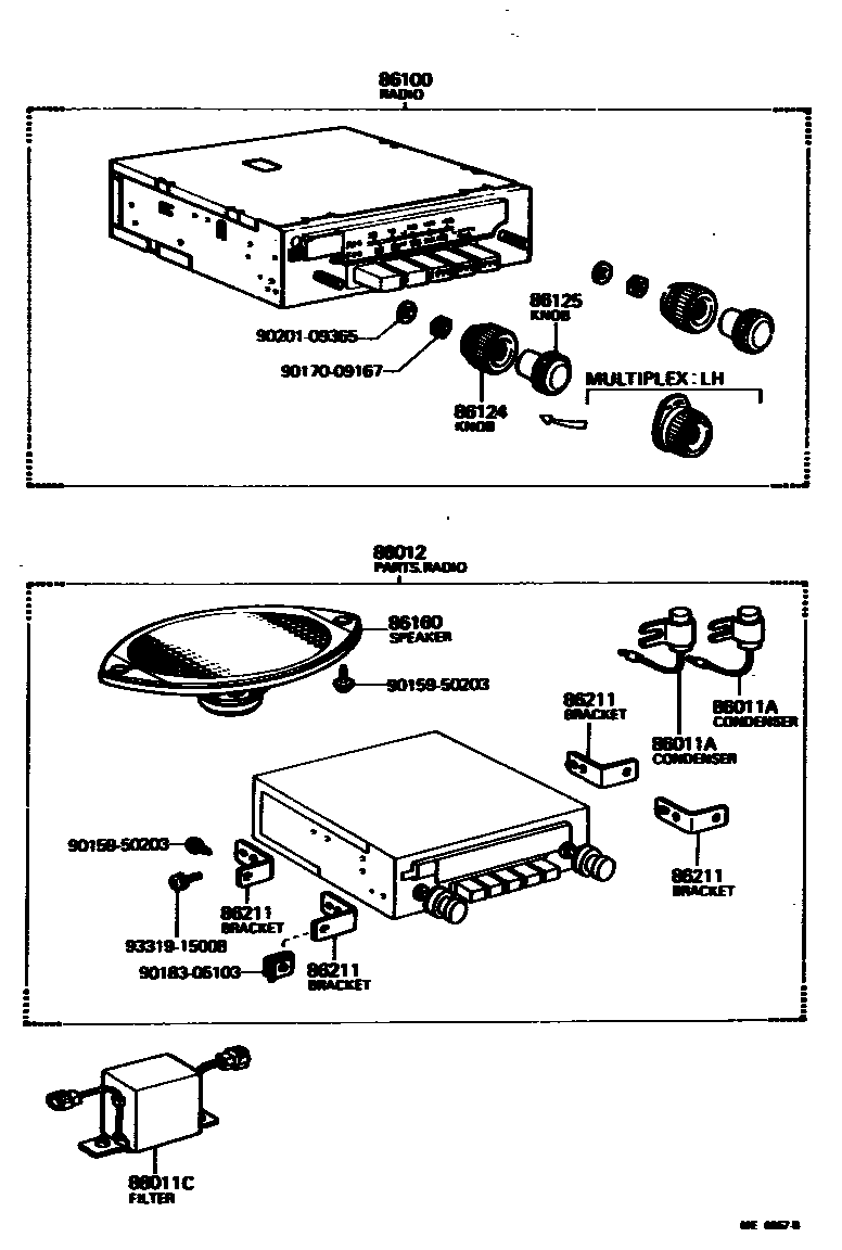 8601 — RADIO RECEIVER & AMPLIFIER & CONDENSER