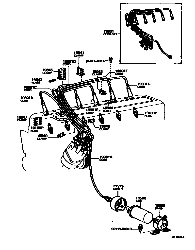 1901 — IGNITION COIL & SPARK PLUG / GLOW PLUG