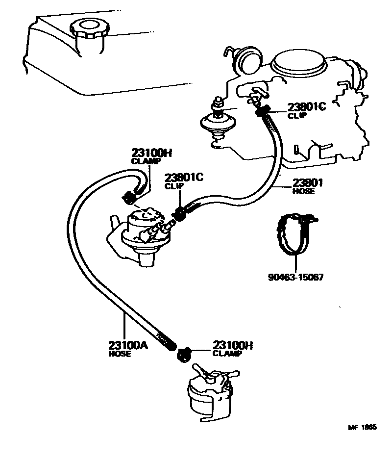 2101 — FUEL PIPE & CLAMP