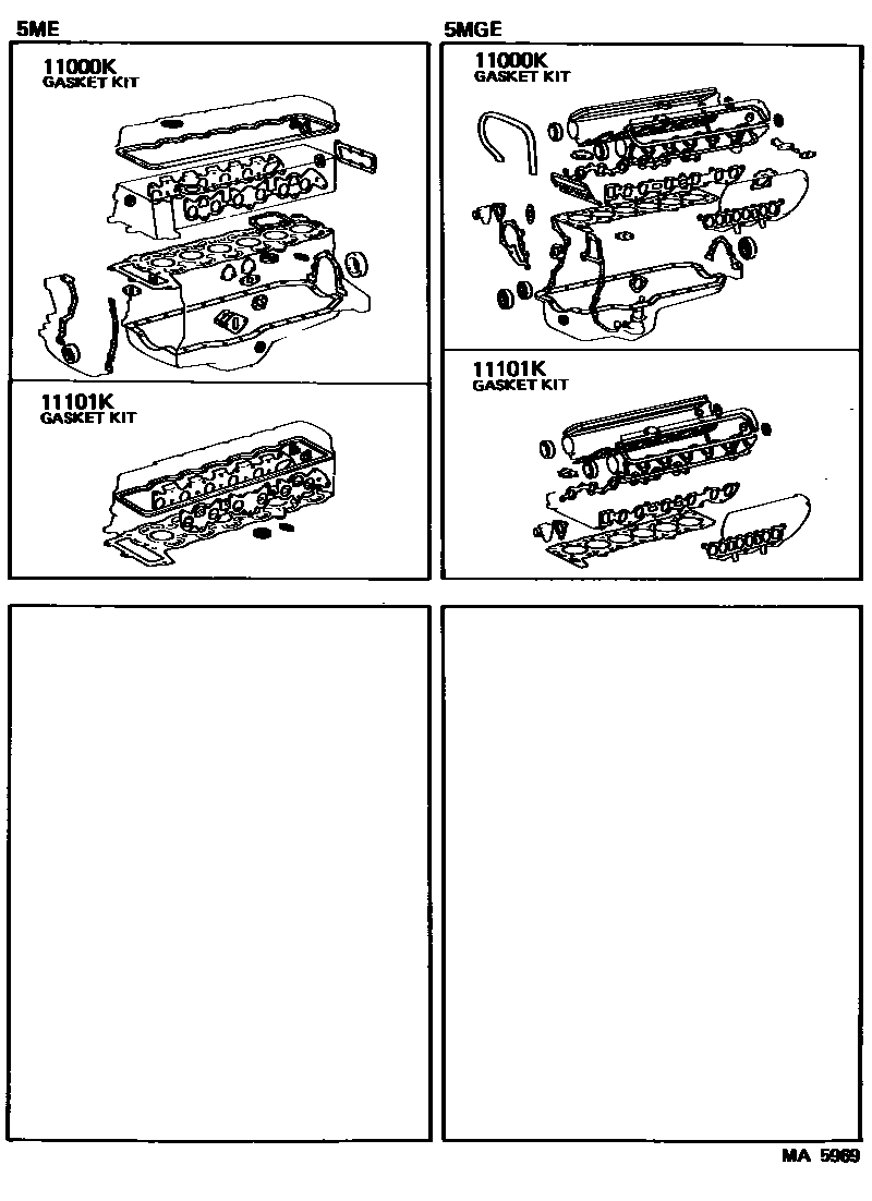 1103 — ENGINE OVERHAUL GASKET KIT