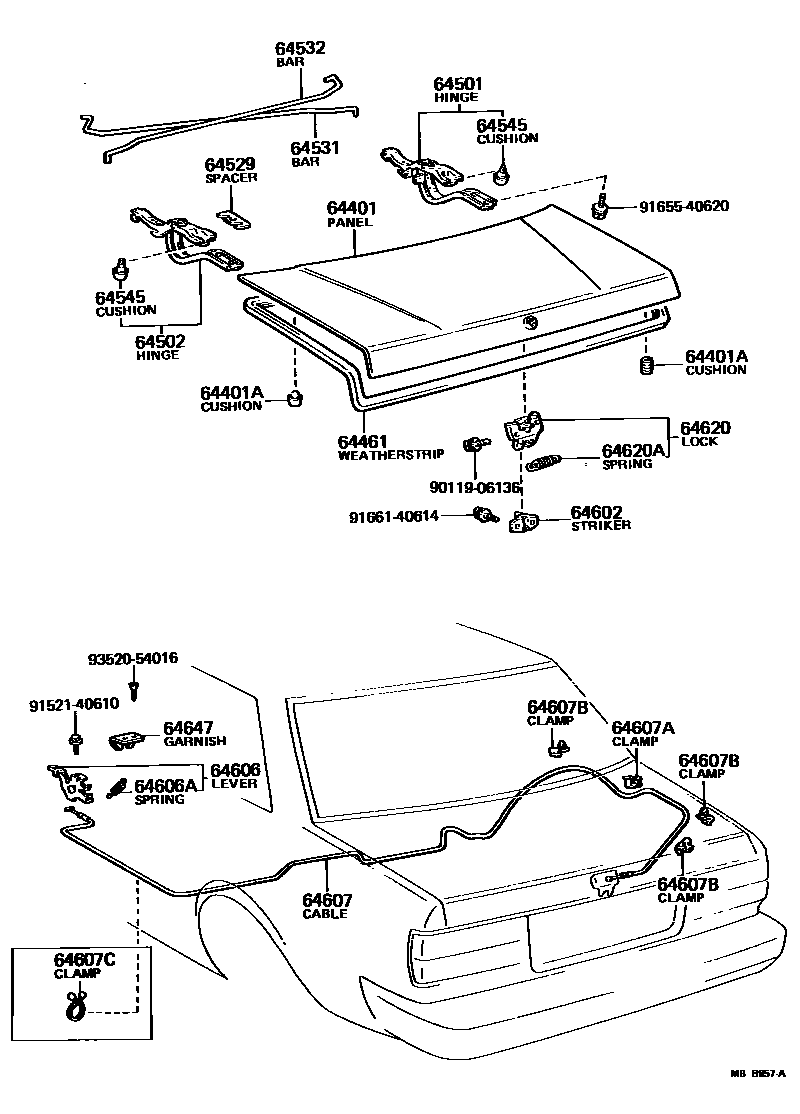 6105 — LUGGAGE COMPARTMENT DOOR & LOCK