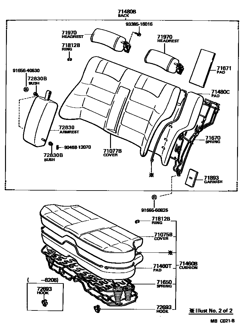 7102 — REAR SEAT & SEAT TRACK