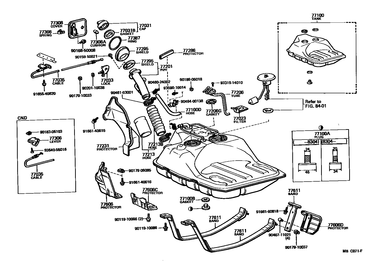 7701 — FUEL TANK & TUBE