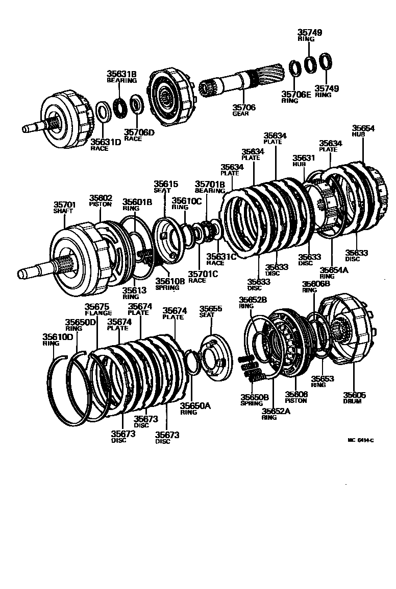 3507 — BRAKE BAND & MULTIPLE DISC CLUTCH (ATM)