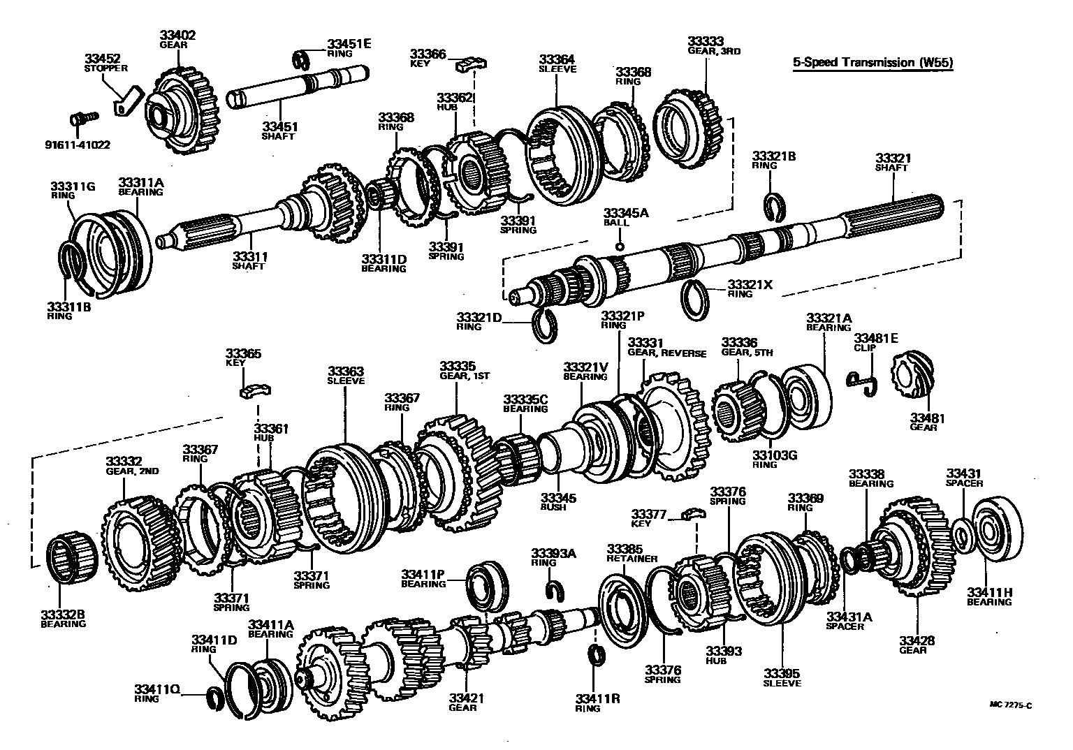3305 — TRANSMISSION GEAR (MTM)