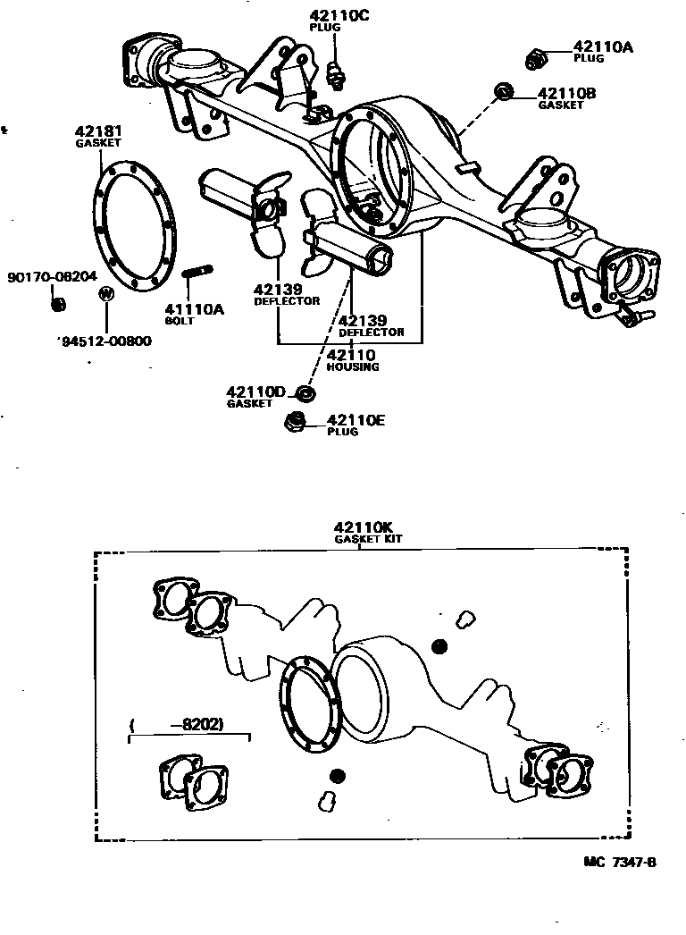 4101 — REAR AXLE HOUSING & DIFFERENTIAL