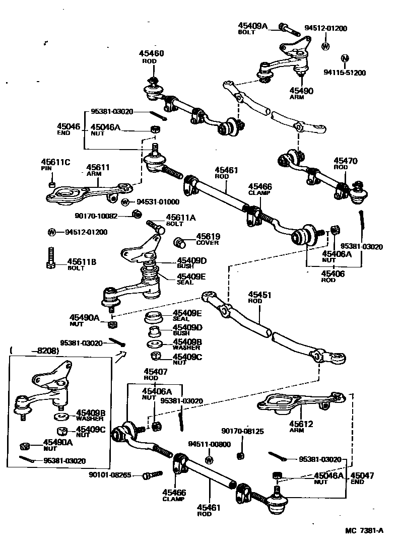 4505 — FRONT STEERING GEAR & LINK