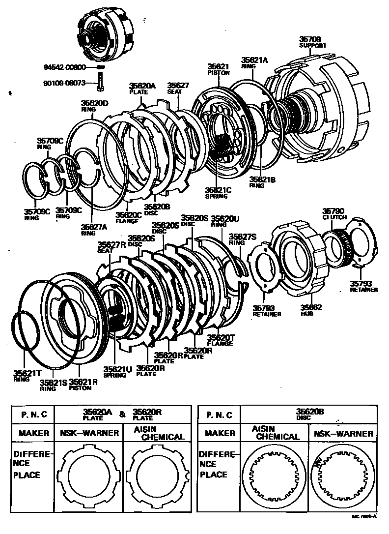 3508 — CENTER SUPPORT & PLANETARY SUN GEAR (ATM)