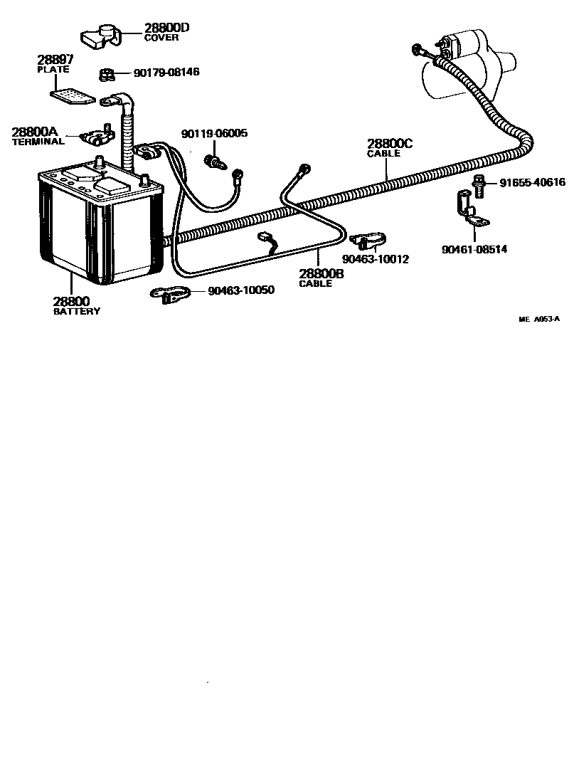 8201 — BATTERY & BATTERY CABLE