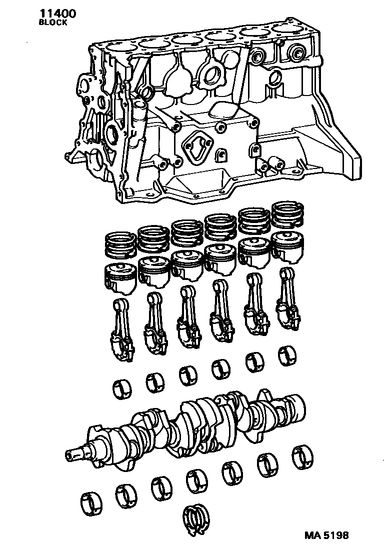 1102 — SHORT BLOCK ASSEMBLY