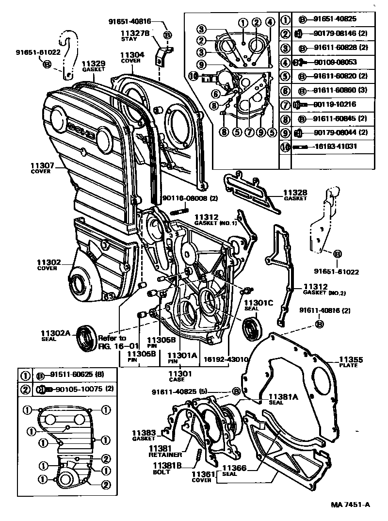 1106 — TIMING GEAR COVER & REAR END PLATE