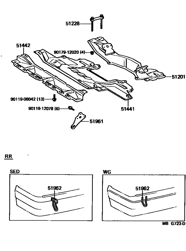 5102 — SUSPENSION CROSSMEMBER & UNDER COVER