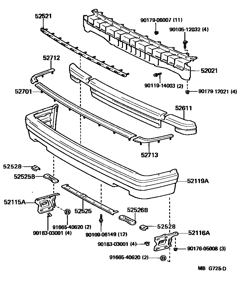 5201 — FRONT BUMPER & BUMPER STAY