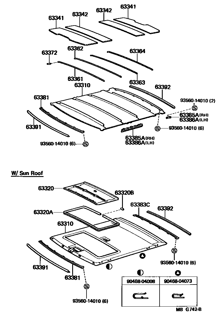 6402 — ROOF HEADLINING & SILENCER PAD