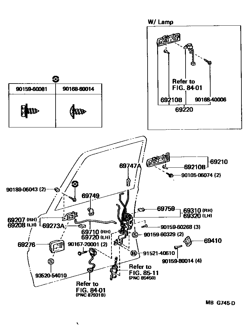 6703 — FRONT DOOR LOCK & HANDLE