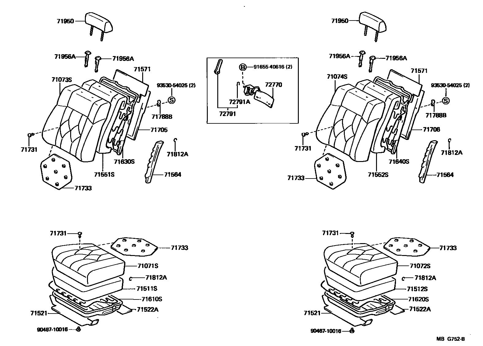 7101 — FRONT SEAT & SEAT TRACK