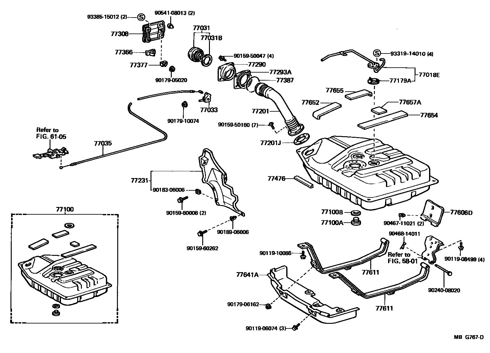 7701 — FUEL TANK & TUBE