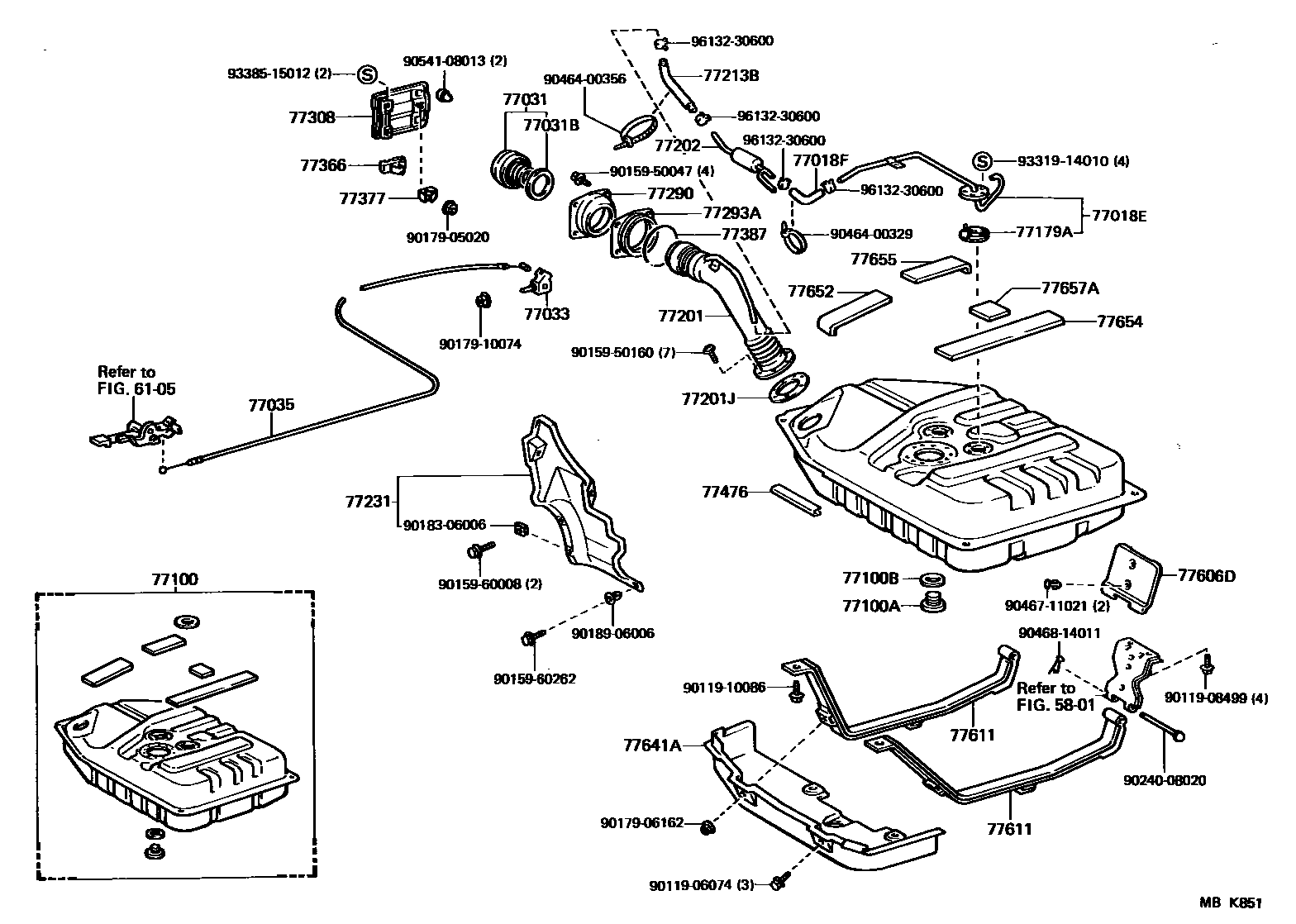 7701 — FUEL TANK & TUBE