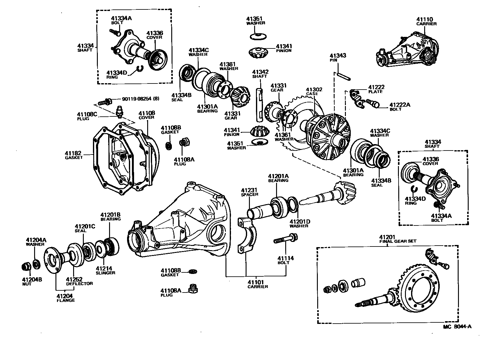 4101 — REAR AXLE HOUSING & DIFFERENTIAL