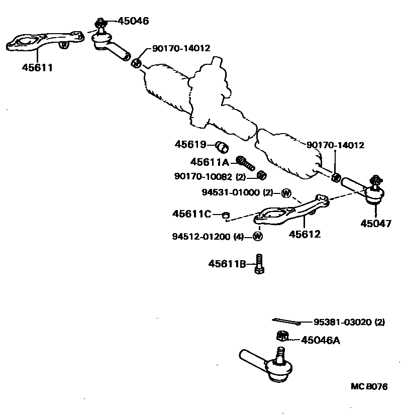4505 — FRONT STEERING GEAR & LINK