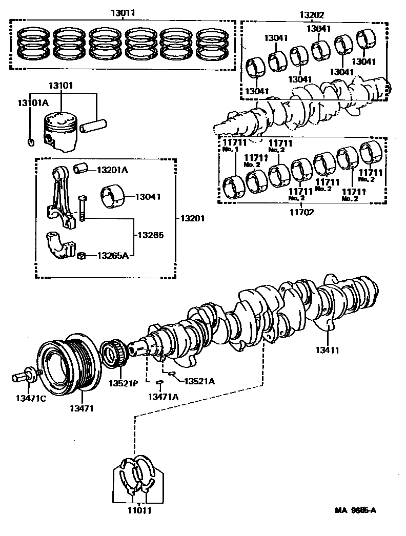 1301 — CRANKSHAFT & PISTON
