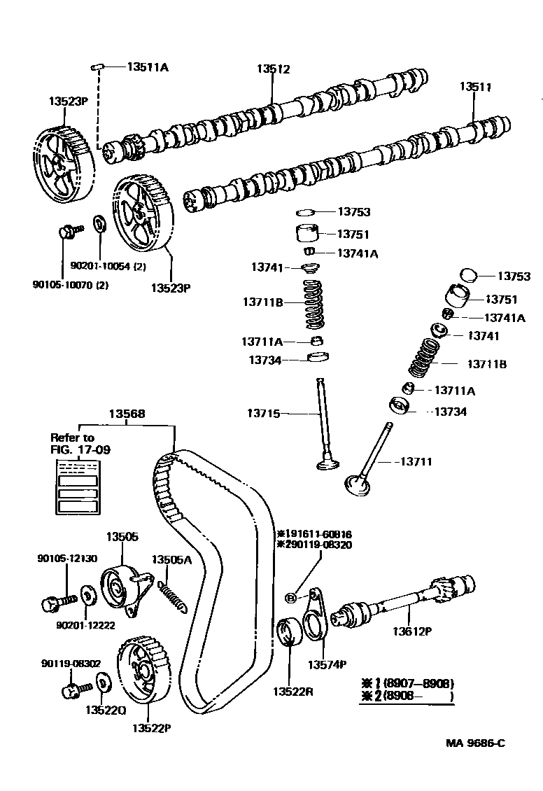 1302 — CAMSHAFT & VALVE