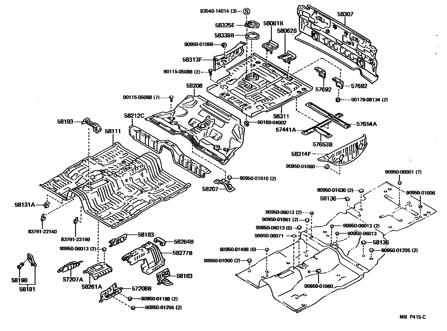 5801 — FLOOR PAN & LOWER BACK PANEL