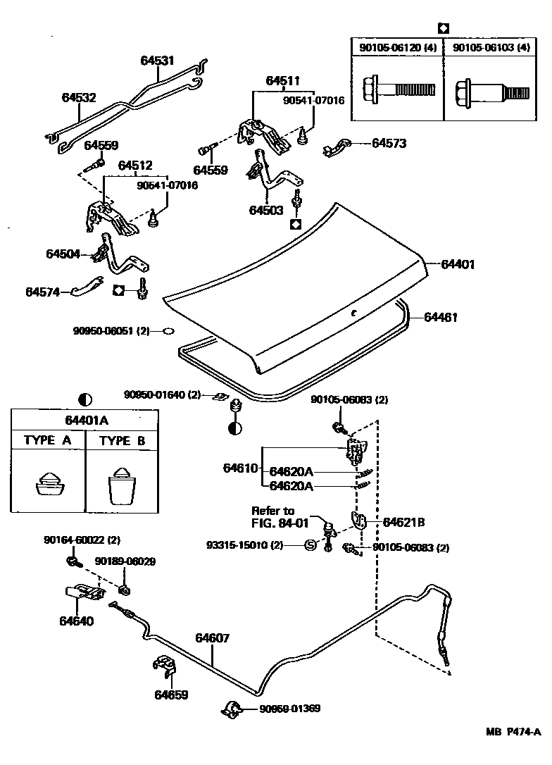 6105 — LUGGAGE COMPARTMENT DOOR & LOCK