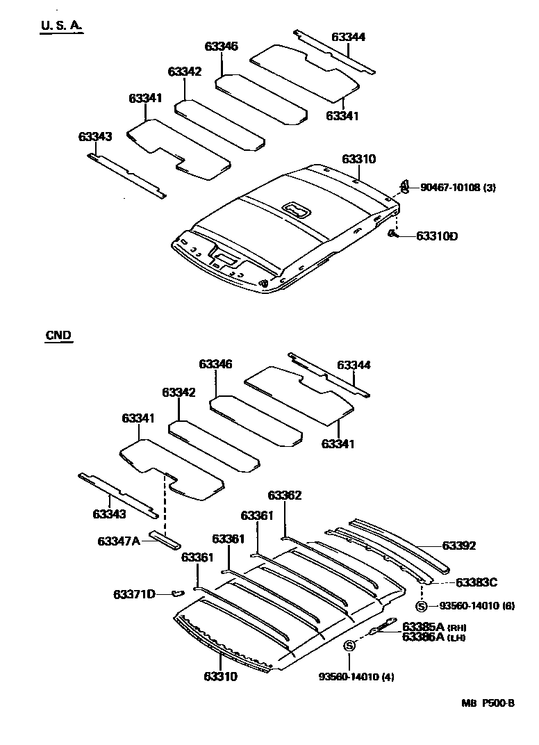 6402 — ROOF HEADLINING & SILENCER PAD