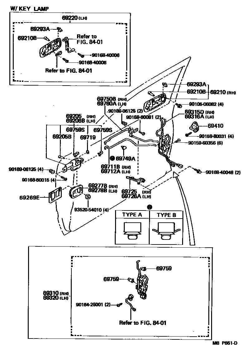 6703 — FRONT DOOR LOCK & HANDLE