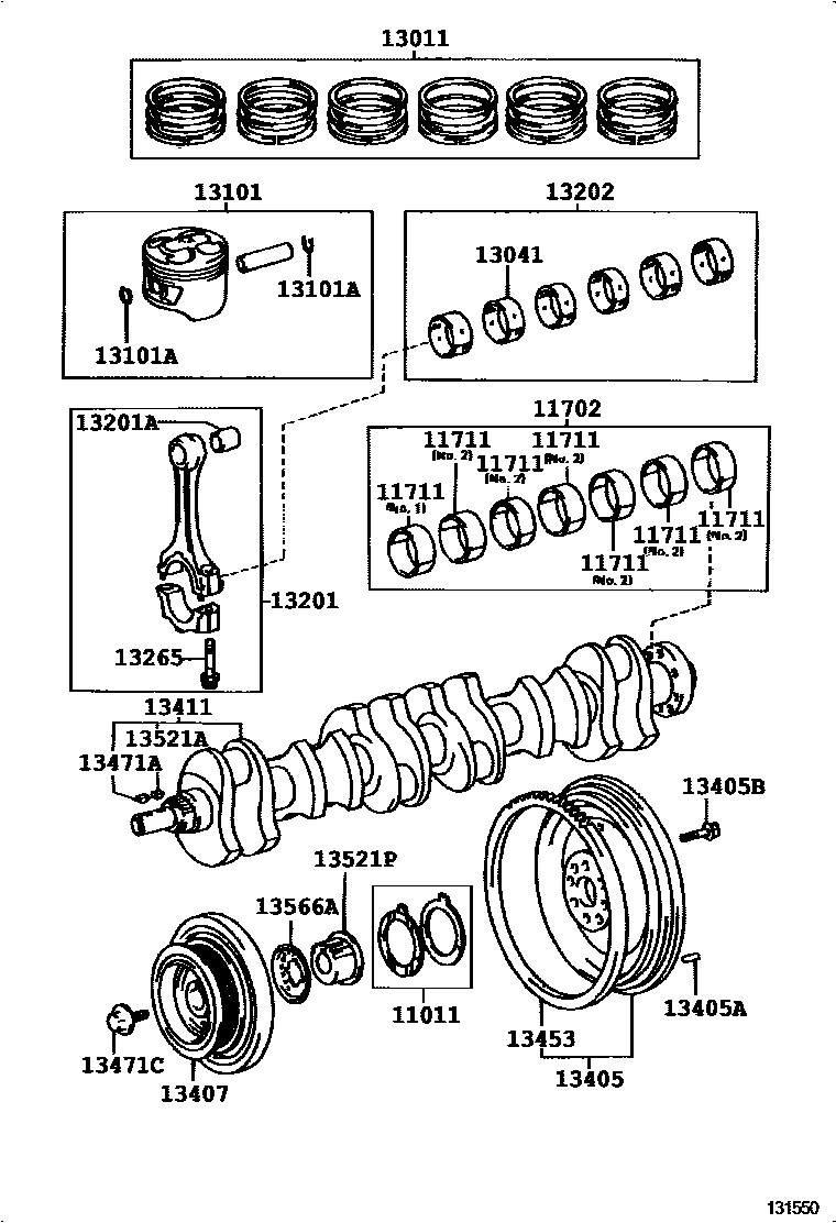 1301 — CRANKSHAFT & PISTON