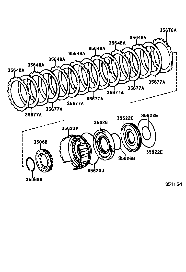 3509 — BRAKE NO.3, 1ST & REVERSE BRAKE (ATM)