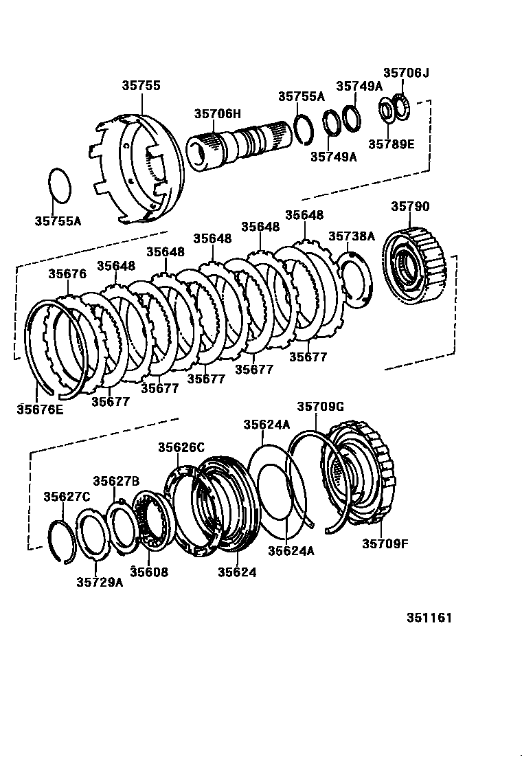 3508 — CENTER SUPPORT & PLANETARY SUN GEAR (ATM)