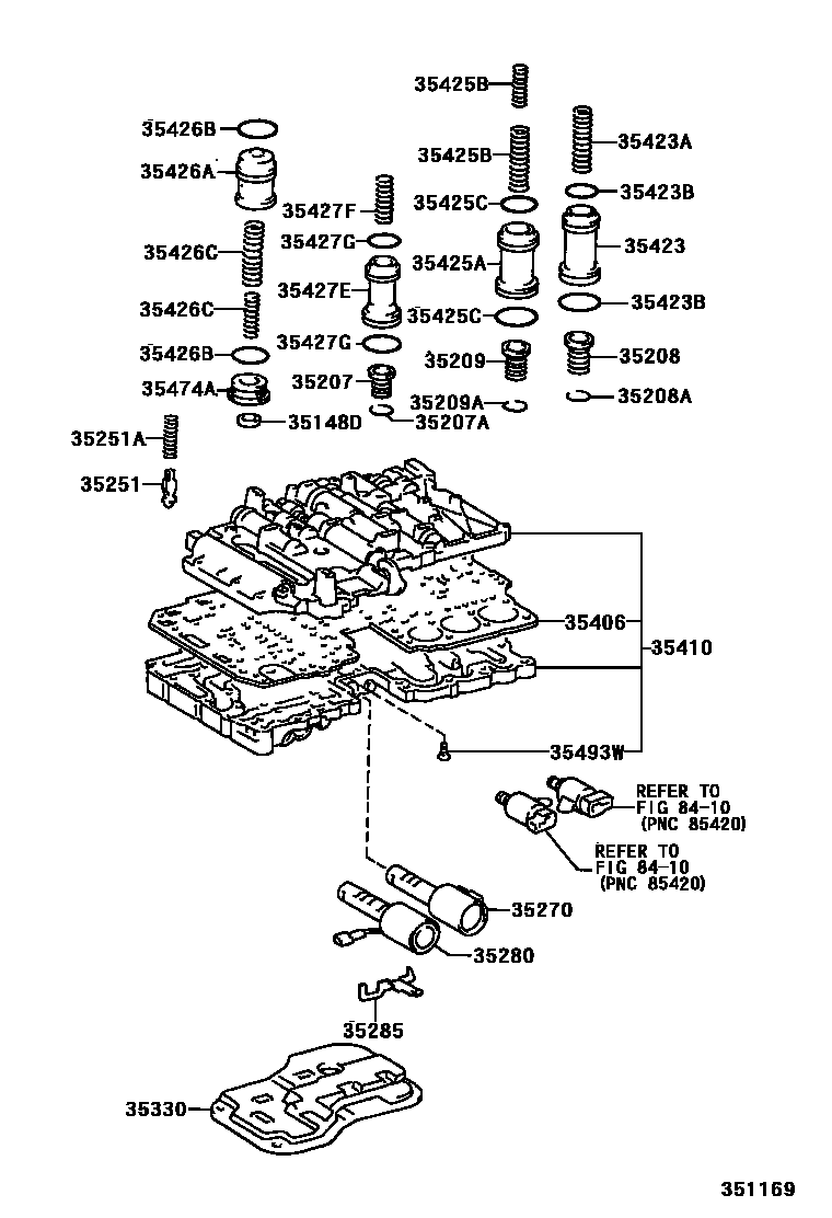 3512 — VALVE BODY & OIL STRAINER (ATM)