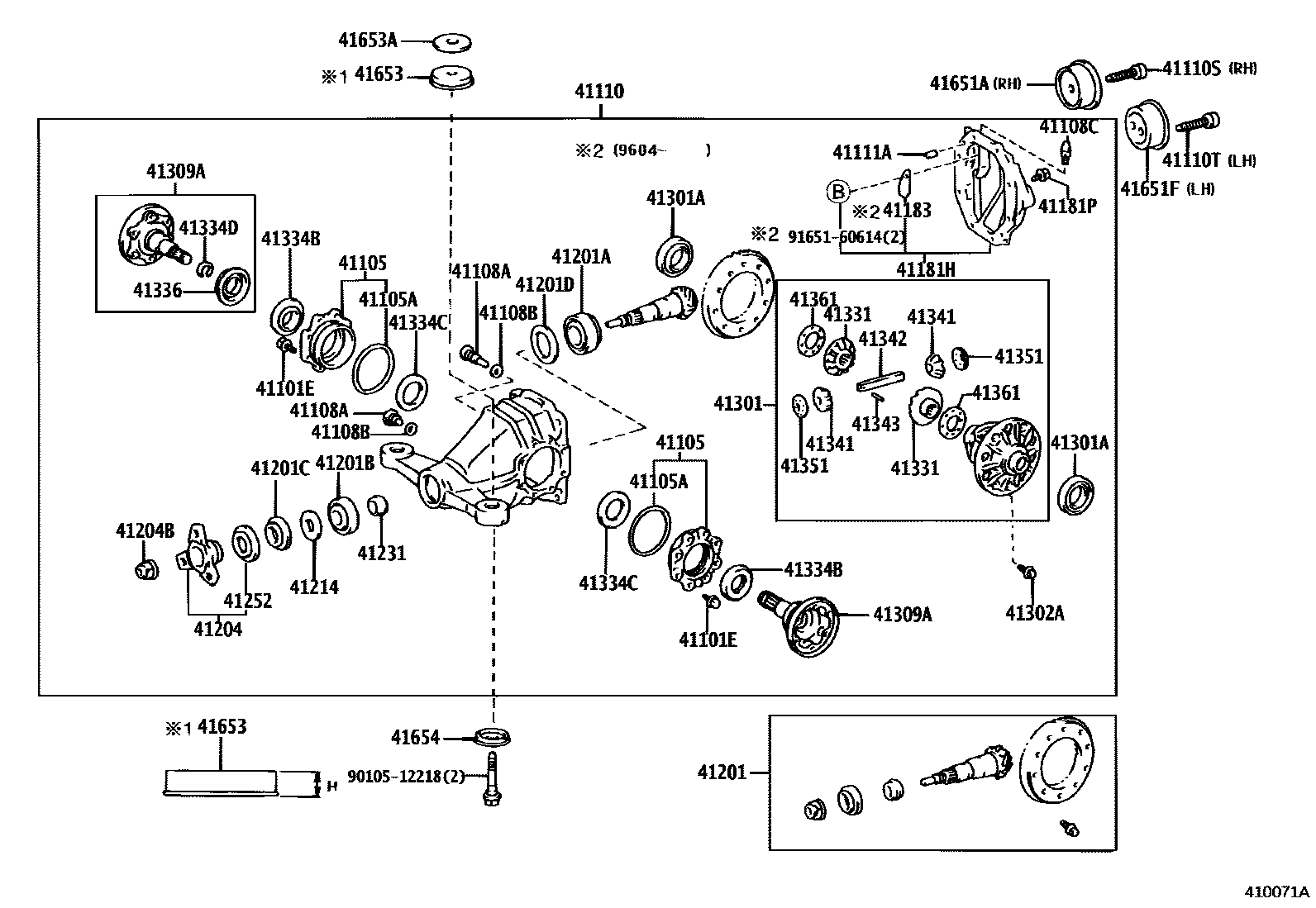 4101 — REAR AXLE HOUSING & DIFFERENTIAL