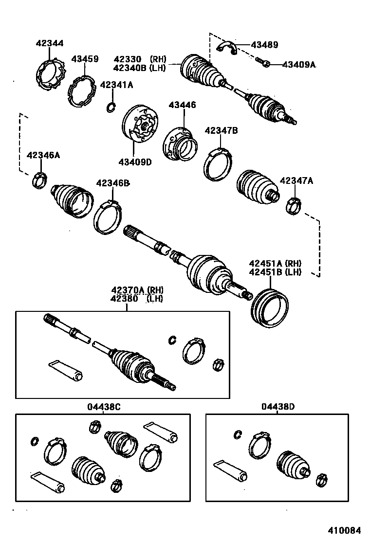 4102 — REAR AXLE SHAFT & HUB