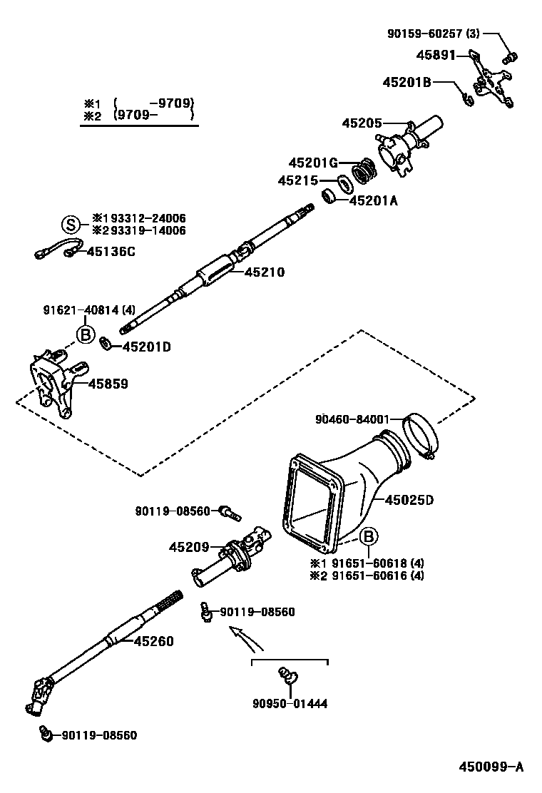 4501 — STEERING COLUMN & SHAFT