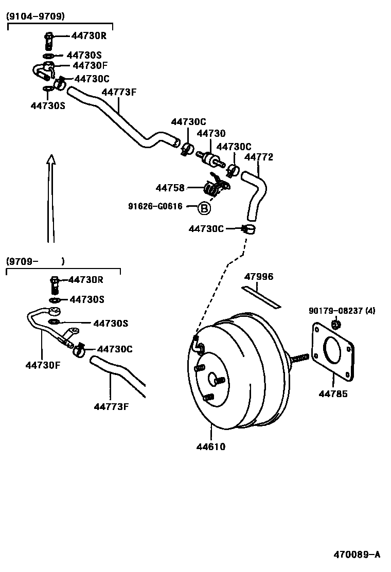 4703 — BRAKE BOOSTER & VACUUM TUBE