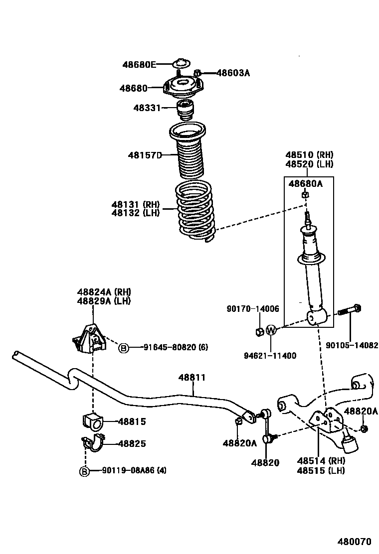 4803 — FRONT SPRING & SHOCK ABSORBER
