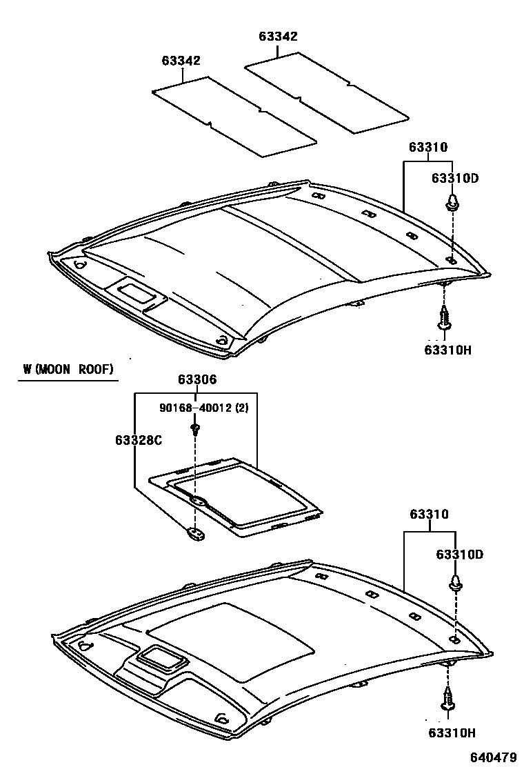 6402 — ROOF HEADLINING & SILENCER PAD