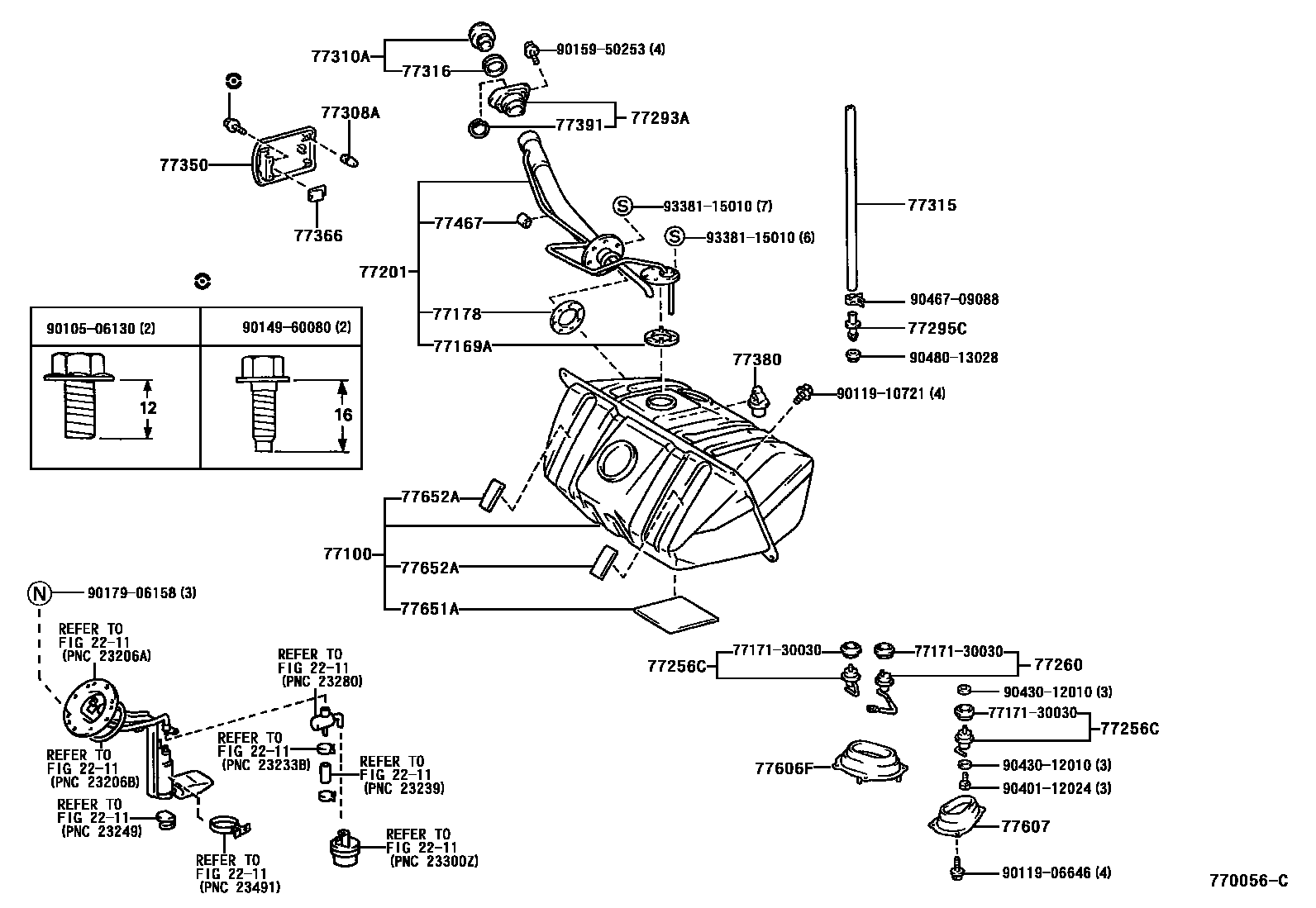 7701 — FUEL TANK & TUBE