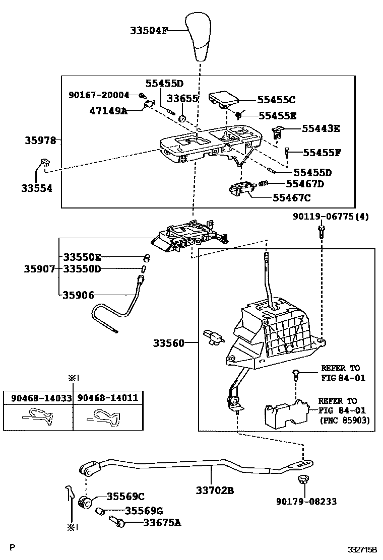3312 — SHIFT LEVER & RETAINER