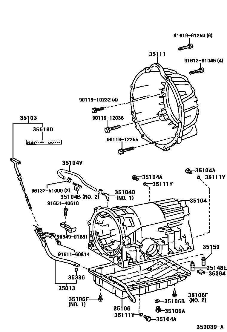 3503 — TRANSMISSION CASE & OIL PAN (ATM)