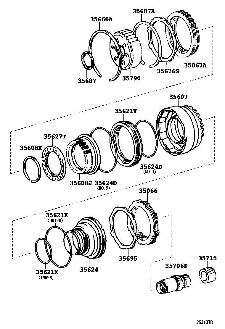 3508 — CENTER SUPPORT & PLANETARY SUN GEAR (ATM)