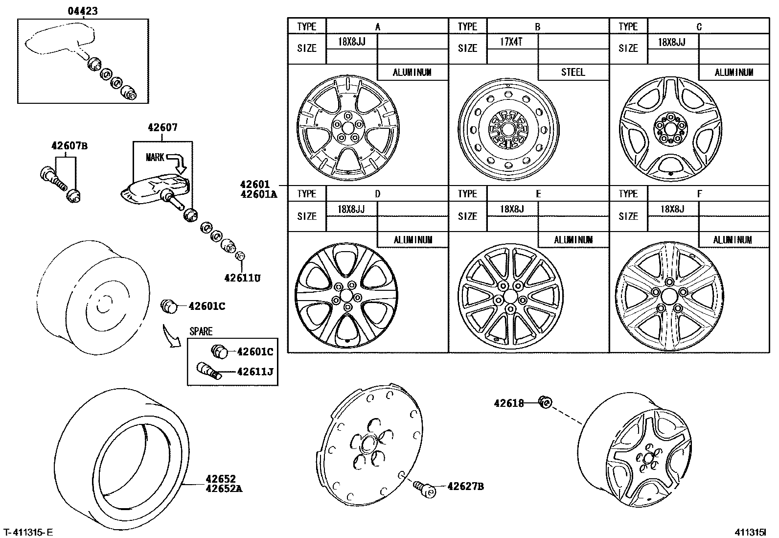 4103 — DISC WHEEL & WHEEL CAP