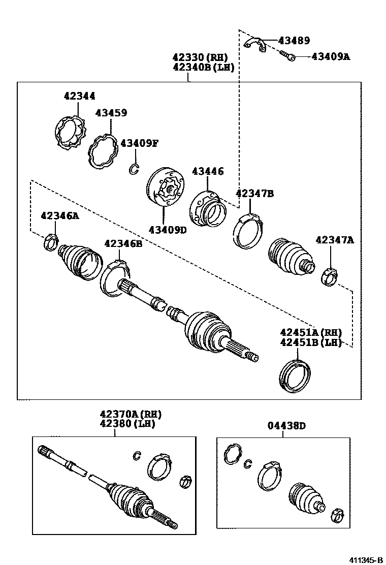 4102 — REAR AXLE SHAFT & HUB