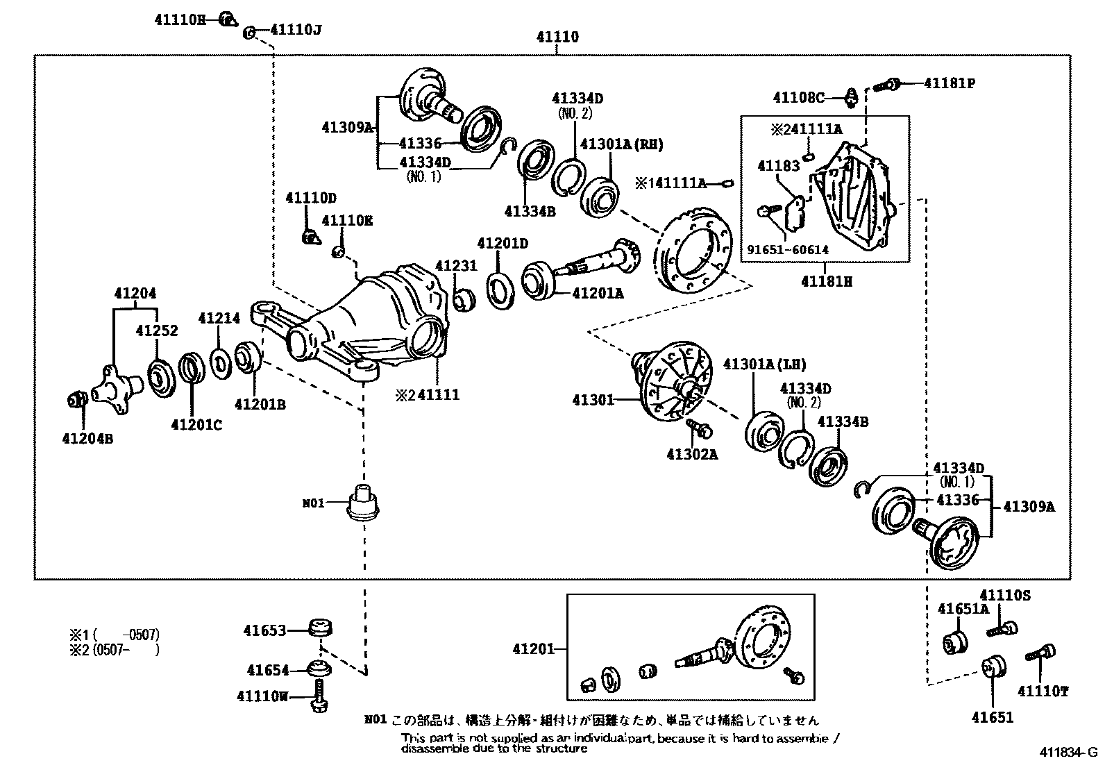 4101 — REAR AXLE HOUSING & DIFFERENTIAL